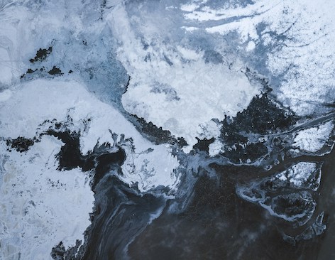 abstract image of ice